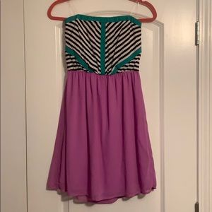 PinkOwl Boutique Dress Strapless